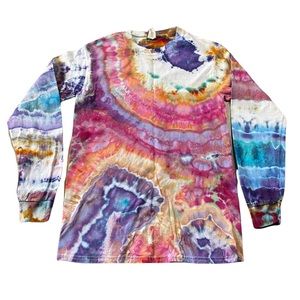Unisex Ice Dye Long Sleeve Shirt